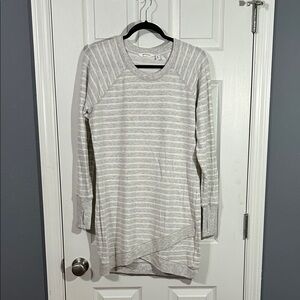 Athleta Heather Gray Sweatshirt Dress women’s size Medium Petite